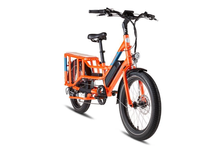 RadWagon4 Rad Power Bikes Review - Side Orange Frame