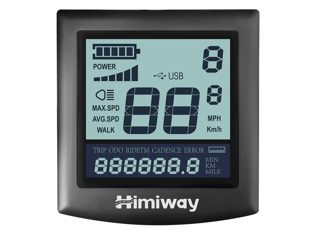 Himiway Cruiser Review - LCD display