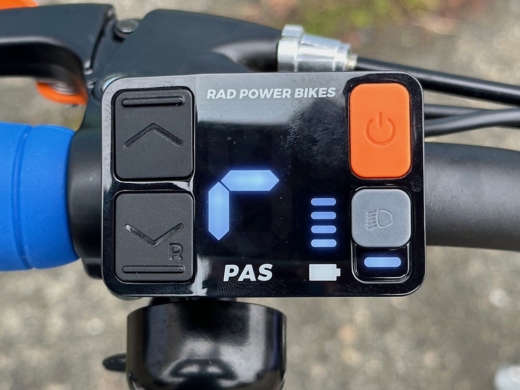 Rad Power Bikes RadTrike display