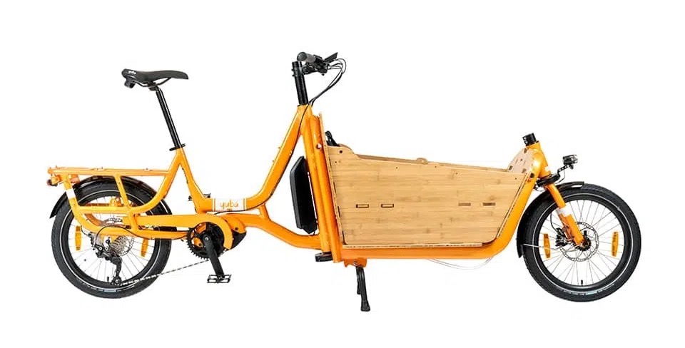 Yuba bikes Supercargo orange bamboo box